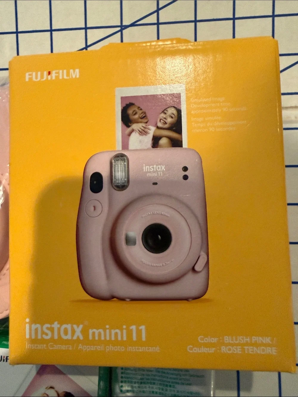Fujifilm instax mini 11 Blush Pink Instant Camera with Pink Case and Film